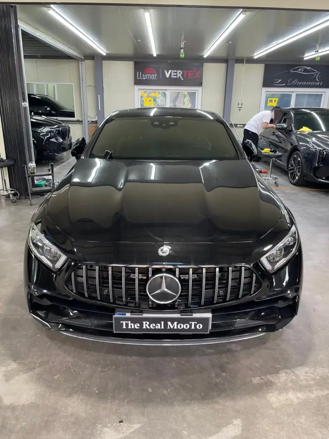 벤츠 CLS450 크롬죽이기 시공 사진
