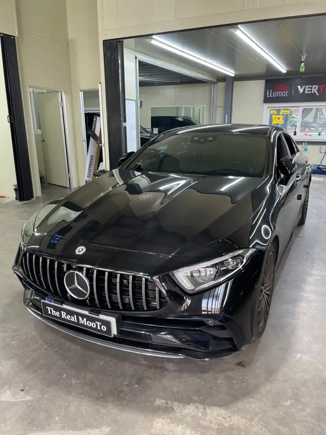 벤츠 CLS450 크롬죽이기 시공 사진 2