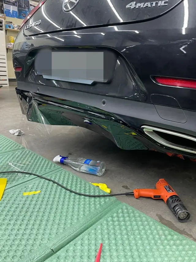 벤츠 CLS450 크롬죽이기 시공 사진 8