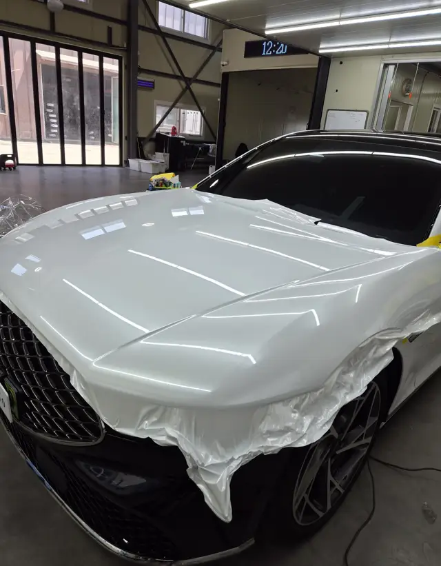 제네시스 G90 랩핑 시공 사진 3